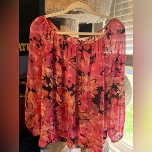 Flower patterned blouse